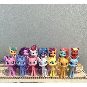 My Little Pony Lot 14 Pc Set - Each Pony‎ Is 6.5 Inches
